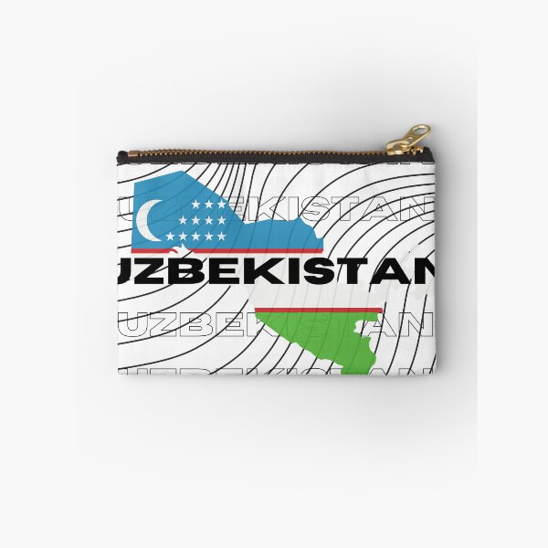 Item preview, Flag Map of Uzbekistan designed and sold by nyblydd.