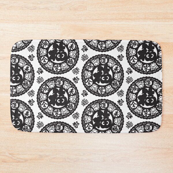 Item preview,  Ink Black Beautiful flower Chinese paper cutting art and designs designed and sold by Bspaces.