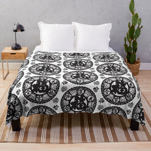 Item preview,  Ink Black Beautiful flower Chinese paper cutting art and designs designed and sold by Bspaces.