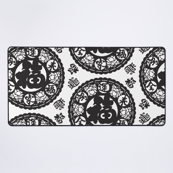 Item preview,  Ink Black Beautiful flower Chinese paper cutting art and designs designed and sold by Bspaces.