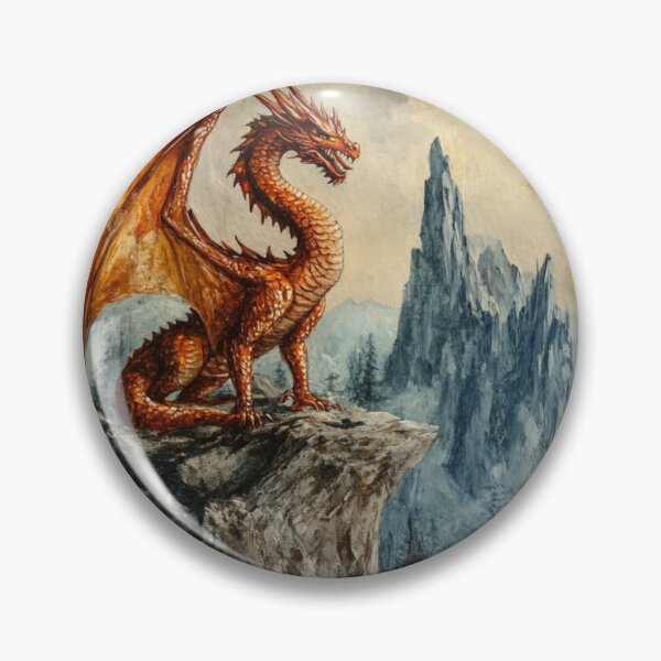 Item preview, Young Red Dragon Mountains designed and sold by GrinGalore.