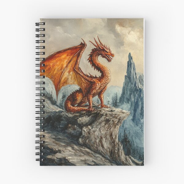Item preview, Young Red Dragon Mountains designed and sold by GrinGalore.