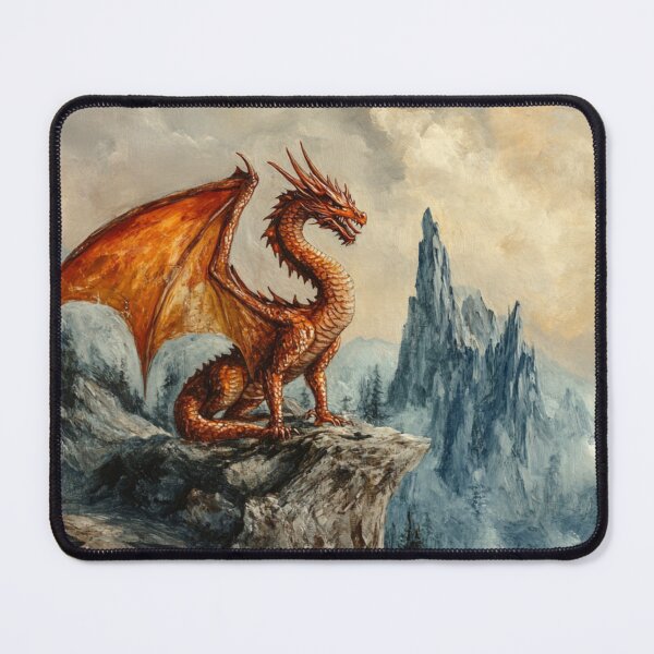 Item preview, Young Red Dragon Mountains designed and sold by GrinGalore.