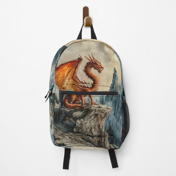Item preview, Young Red Dragon Mountains designed and sold by GrinGalore.