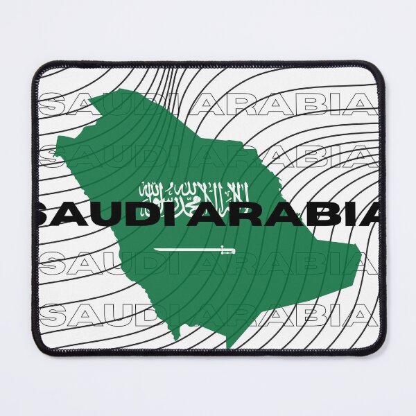 Item preview, Flag Map of Saudi Arabia designed and sold by nyblydd.