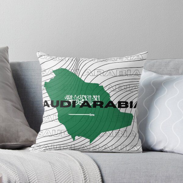Item preview, Flag Map of Saudi Arabia designed and sold by nyblydd.