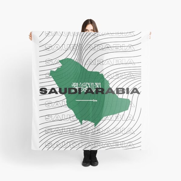 Item preview, Flag Map of Saudi Arabia designed and sold by nyblydd.