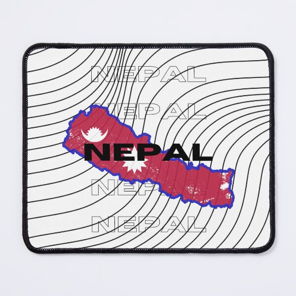Item preview, Flag Map of Nepal designed and sold by nyblydd.