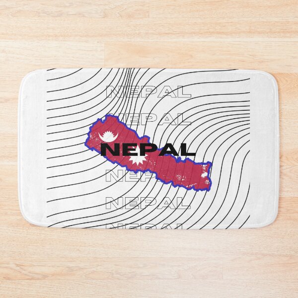 Item preview, Flag Map of Nepal designed and sold by nyblydd.