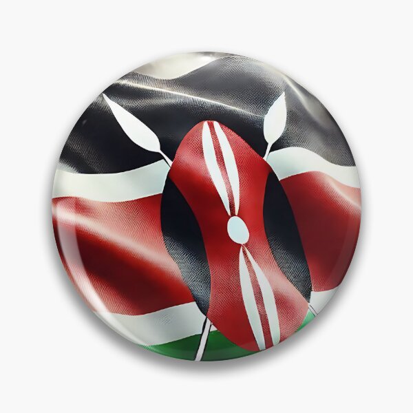 Item preview, Kenyan Flag  designed and sold by Intriguing Designs.