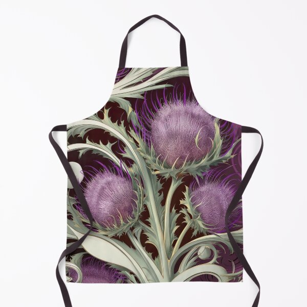 Item preview, Elegante diseño Art Nouveau con cardo morado designed and sold by Tamas Das.