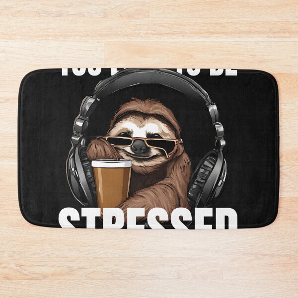 Item preview, Too Lazy to be Stressed T-Shirt designed and sold by SofiesDesign.