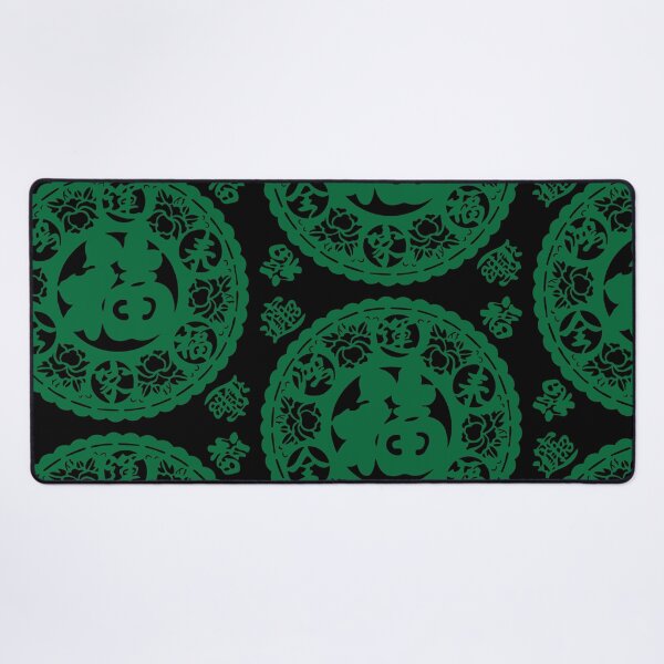 Item preview, Green Ink Beautiful flower Chinese paper cutting art and designs designed and sold by Bspaces.
