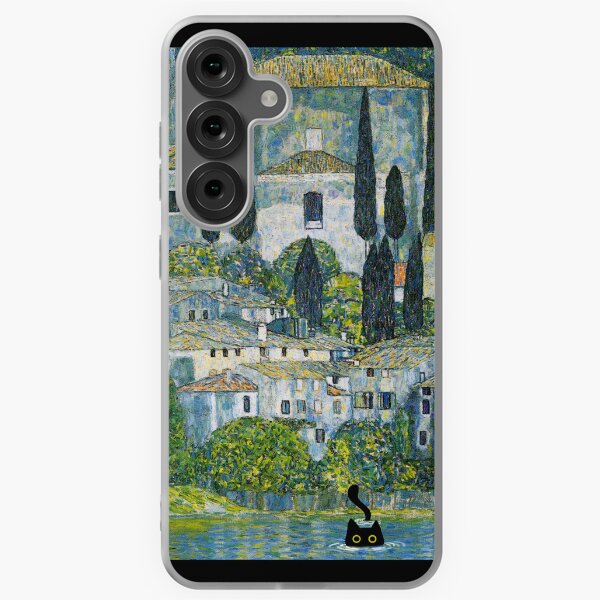 Item preview, Gustav Klimt Cat- Church in Cassone and Black Cat designed and sold by AgevTor.