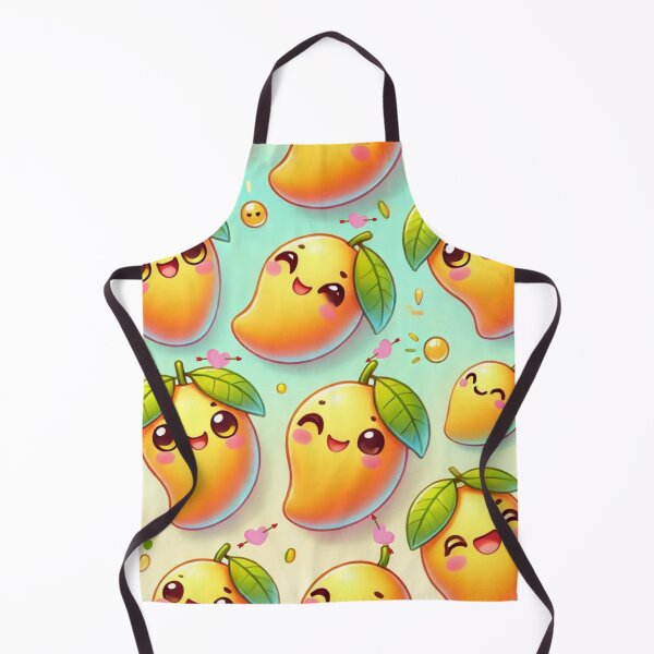 Item preview, Cute Cartoon Mango Pattern on Pastel Background for summer. designed and sold by Glam-OOTD.