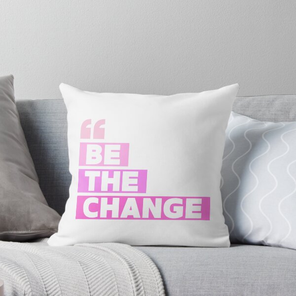 Item preview, "Be the Change" – Inspired by Mahatma Gandhi PINK designed and sold by PeacefulEmporium.