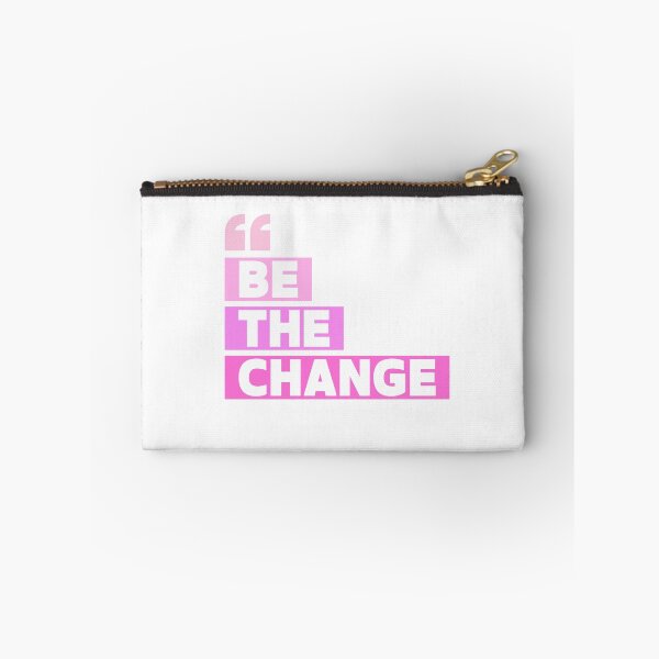 Item preview, "Be the Change" – Inspired by Mahatma Gandhi PINK designed and sold by PeacefulEmporium.