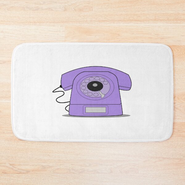 Item preview, Retro violet telephone, vintage rotary phone designed and sold by ZnDigitalPrints.