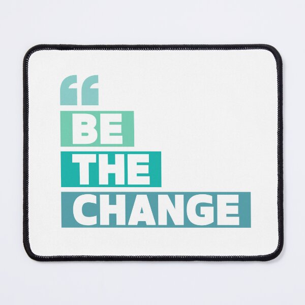 Item preview, "Be the Change" – Inspired by Mahatma Gandhi GREEN designed and sold by PeacefulEmporium.