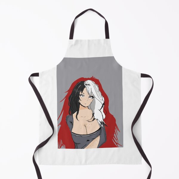 Item preview, Anime (evil) girl with black and white hair designed and sold by MysticRacoon6.