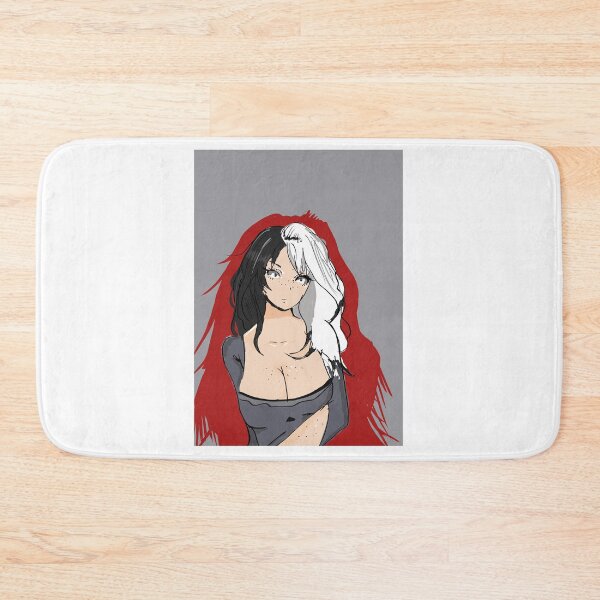 Item preview, Anime (evil) girl with black and white hair designed and sold by MysticRacoon6.