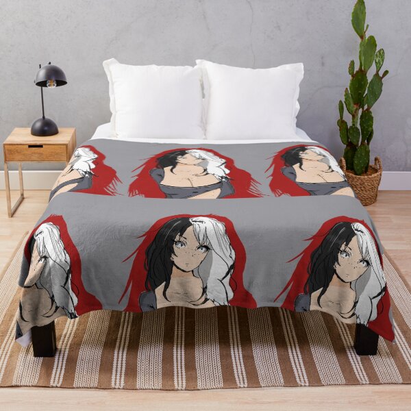 Item preview, Anime (evil) girl with black and white hair designed and sold by MysticRacoon6.