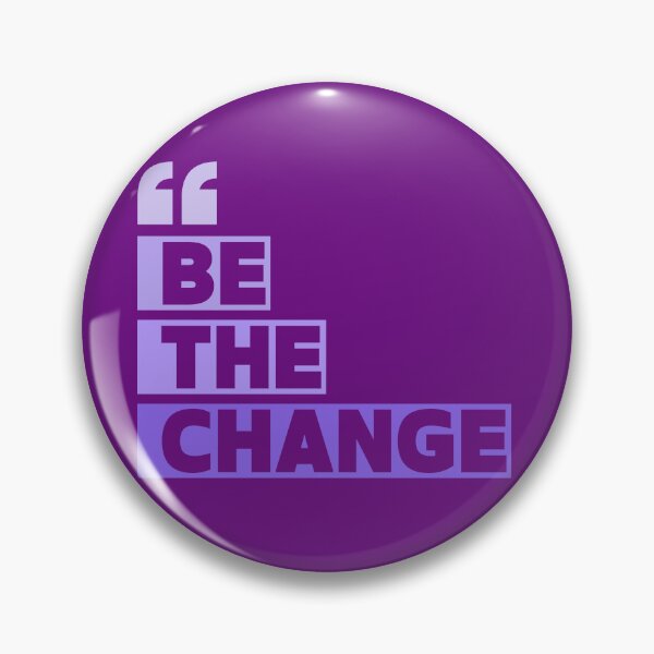 Item preview, "Be the Change" – Inspired by Mahatma Gandhi PURPLE designed and sold by PeacefulEmporium.