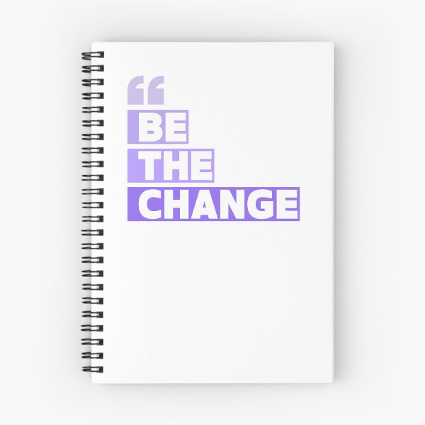 Item preview, "Be the Change" – Inspired by Mahatma Gandhi PURPLE designed and sold by PeacefulEmporium.