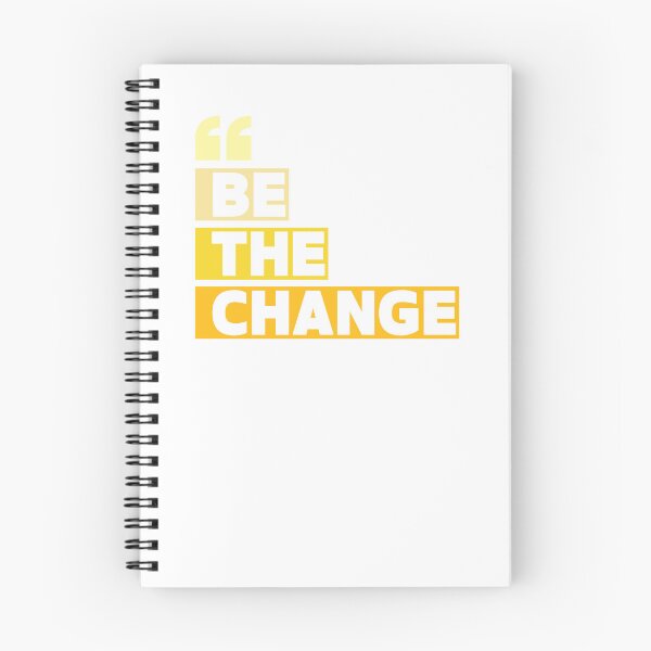 Item preview, "Be the Change" – Inspired by Mahatma Gandhi YELLOW designed and sold by PeacefulEmporium.