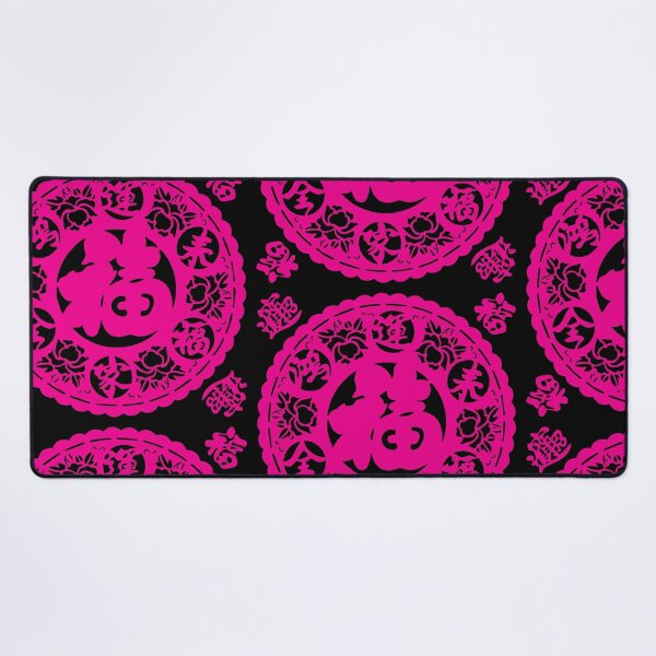 Item preview, BlackPink Ink Beautiful flower Chinese paper cutting art and designs designed and sold by Bspaces.