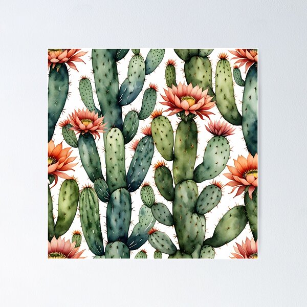 Item preview, Blossoming of the Prickly Pear designed and sold by PiaMedeaDigital.