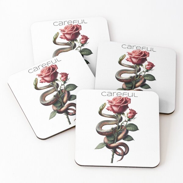 Item preview, Careful! Rose with snake designed and sold by DirtyHandz.