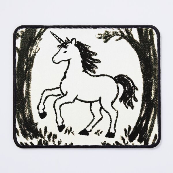Item preview, Ink Sketch of a Mystical Unicorn in Enchanted Forest designed and sold by SunkenCost.