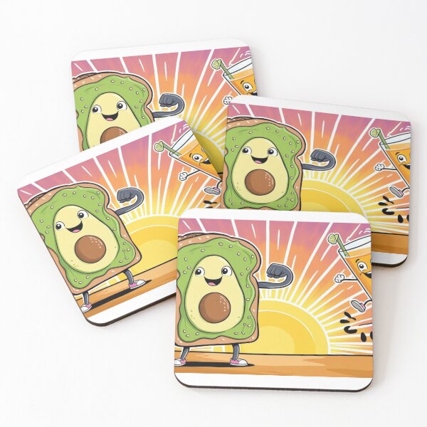 Item preview, Fitness Avocado Toast and Energy Juice designed and sold by StormArte.