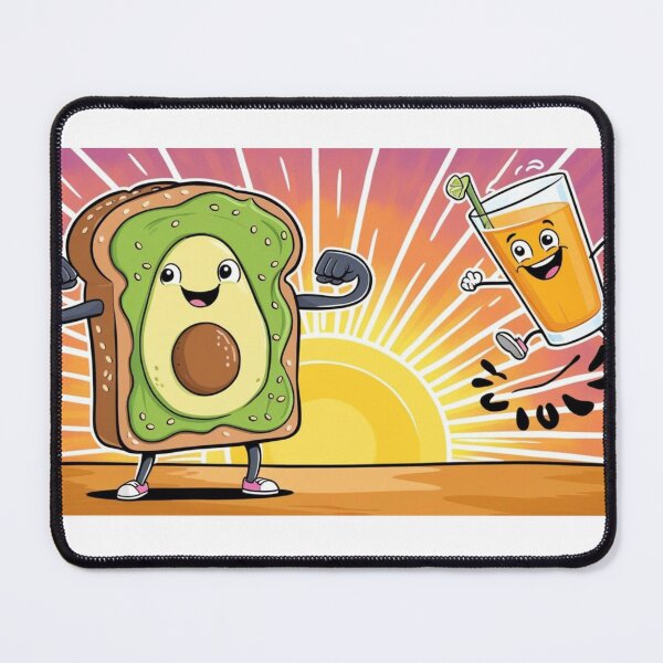 Item preview, Fitness Avocado Toast and Energy Juice designed and sold by StormArte.