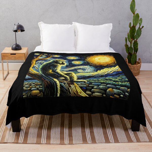 Item preview, Starry Night Monkey Van Gogh Lover designed and sold by Kimberley King Art King Art.