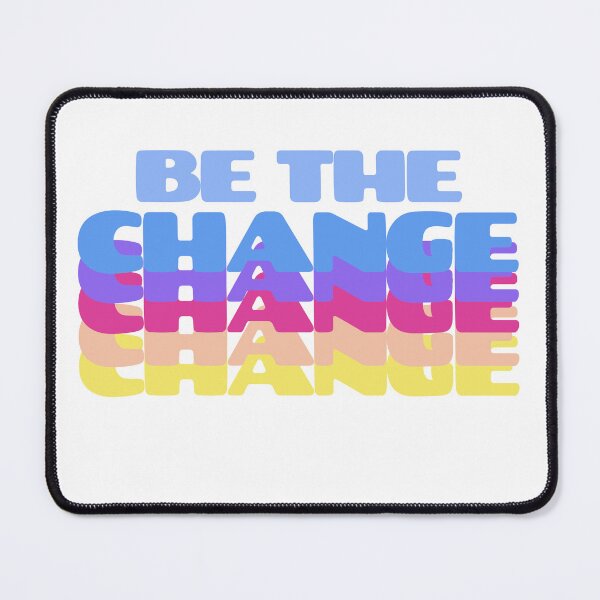 Item preview, "Be the Change" – Inspired by Mahatma Gandhi Change Echo designed and sold by PeacefulEmporium.