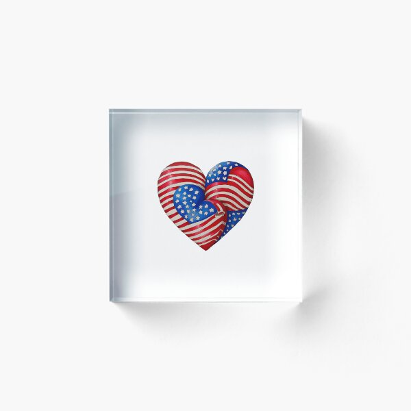 Aperçu de l'œuvre Mélange de drapeaux de coeur créée et vendue par VacationShop.