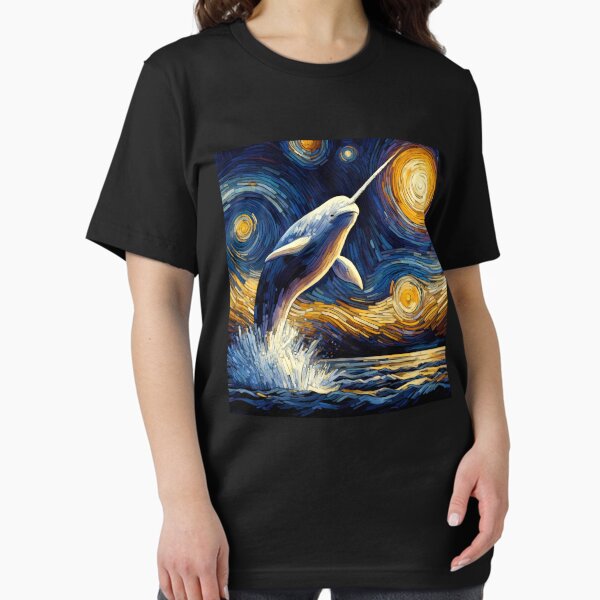Vista previa del artículo con la obra «Narval de la noche estrellada Amante de Van Gogh», diseñado y vendido por Kimberley King Art  King Art.