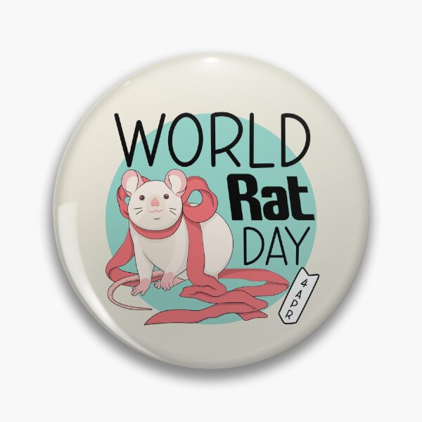 Item preview, 4 April World Rat Day - Wacky Holidays designed and sold by ChemicalXShop.