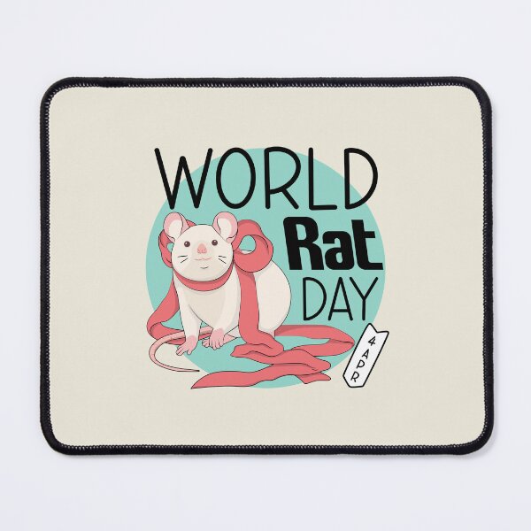 Item preview, 4 April World Rat Day - Wacky Holidays designed and sold by ChemicalXShop.