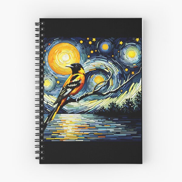 Item preview, Starry Night Oriole Van Gogh Bird Lover designed and sold by Kimberley King Art  King Art.