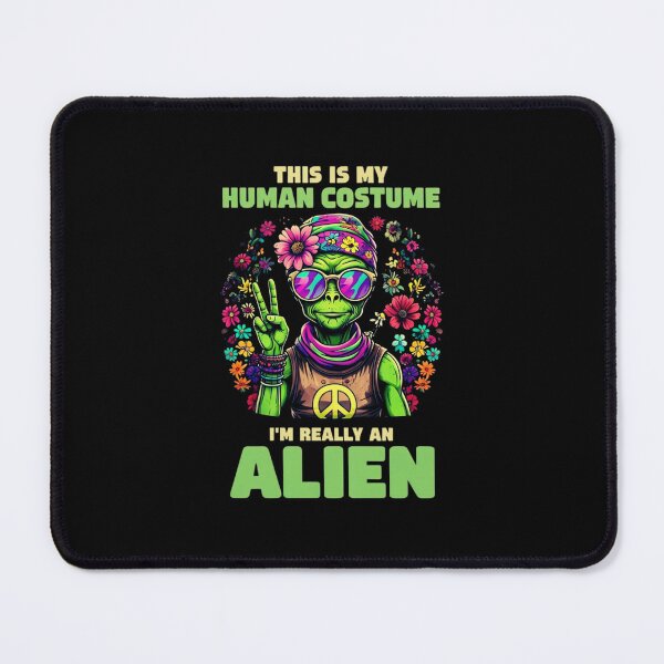 Item preview, Playful Hippie-Themed Alien Surrounded by Colorful Flowers – Psychedelic Boho Art designed and sold by Colorful-Garden.