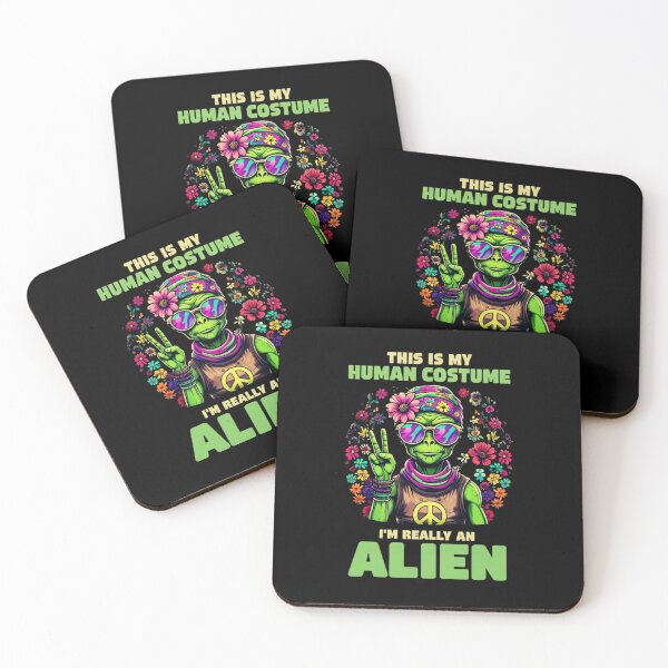 Item preview, Playful Hippie-Themed Alien Surrounded by Colorful Flowers – Psychedelic Boho Art designed and sold by Colorful-Garden.