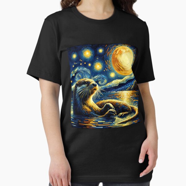 Artikel-Vorschau von Sternennacht Otter Van Gogh Liebhaber, designt und verkauft von Kimberley King Art  King Art.