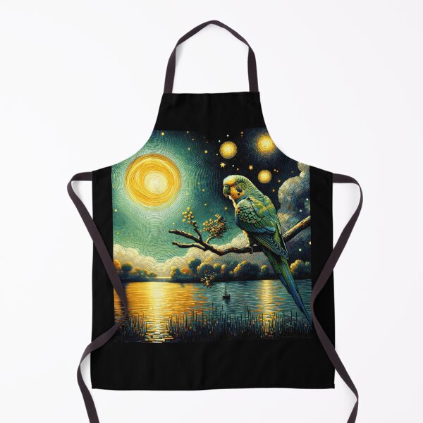 Item preview, Starry Night Parakeet Parrot Van Gogh Bird Lover designed and sold by Kimberley King Art King Art.
