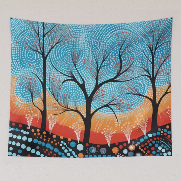 Item preview, Aboriginal Inspired Dot Art - Spring Awakening designed and sold by GrinGalore.