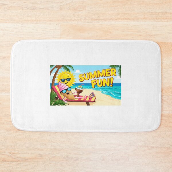 Item preview, Summer Fun: Ice Cream and Relaxing Sun designed and sold by StormArte.