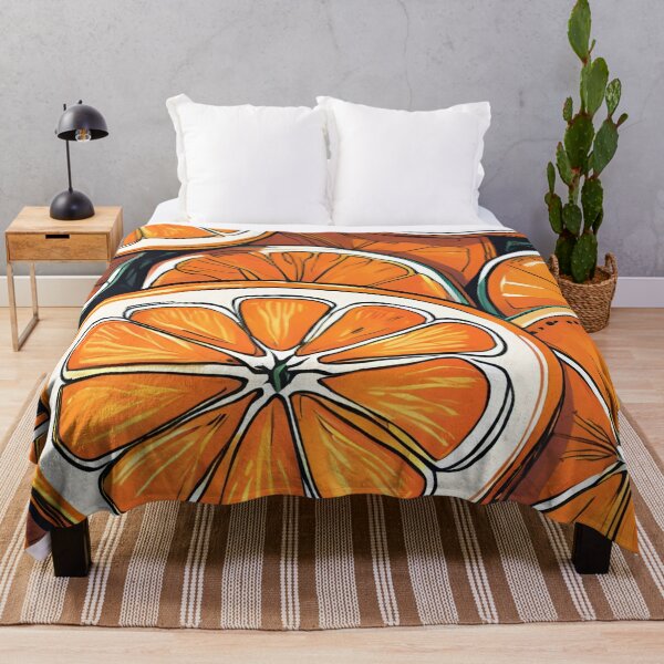 Item preview, Orange Slices - Citrus Fruit Pattern designed and sold by Line in Bloom.