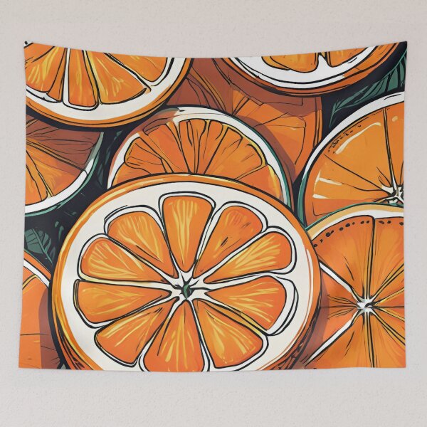 Item preview, Orange Slices - Citrus Fruit Pattern designed and sold by Line in Bloom.